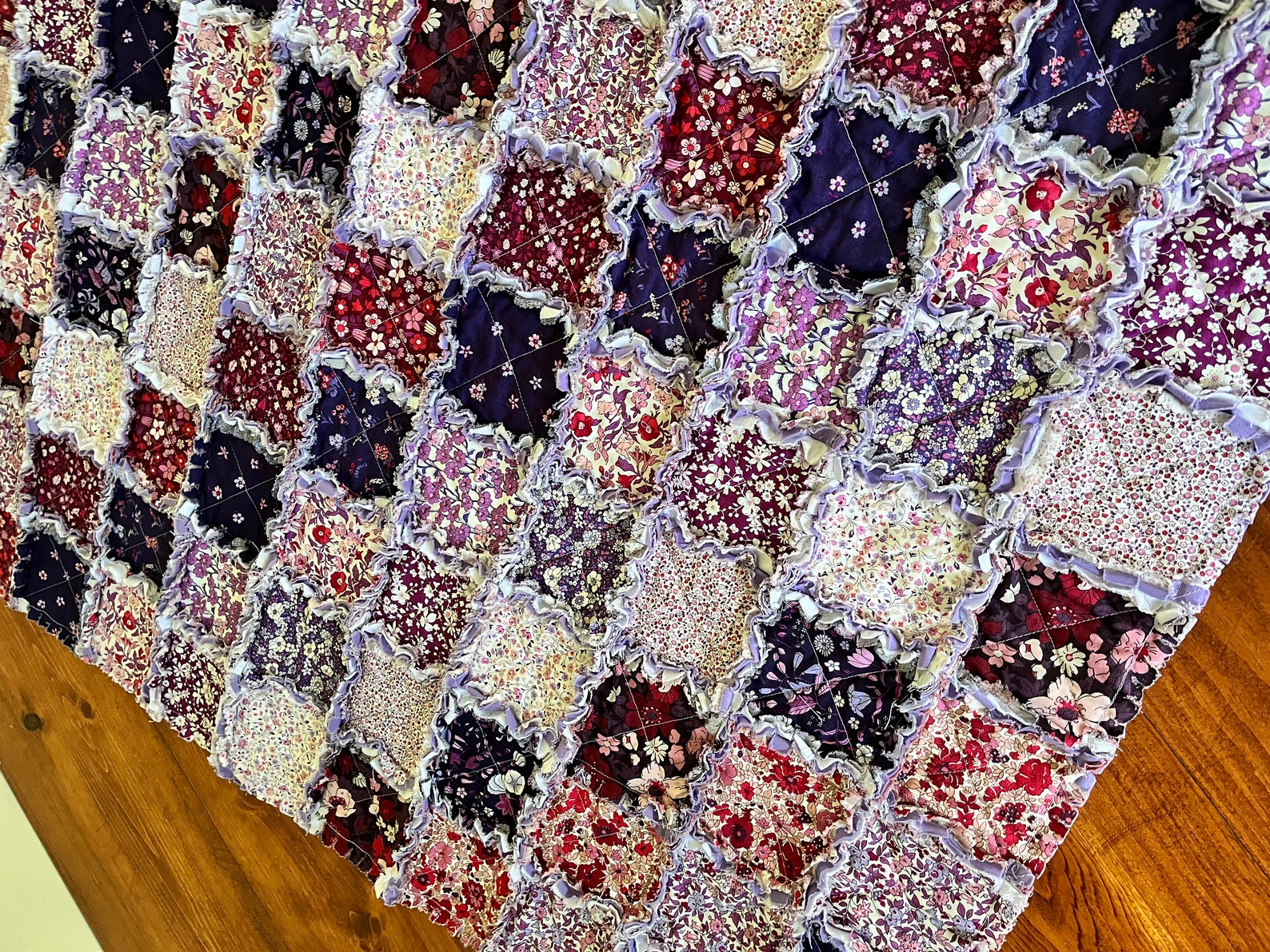 Lap Rag Quilt Flowering Gems Lap Rag Quilt - Etsy