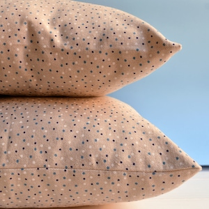 Decorative polka dot pillow, cushion,  modern design, pillow, throw pillow, blue pillow, light blue, polka dot cushion, blue polka dot