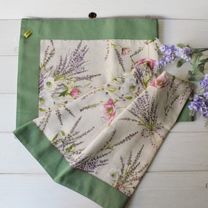 Spring lavender table runner,  runner table, shabby runner, shabby home, romantic table, table runner, table runner, cotton, Italian
