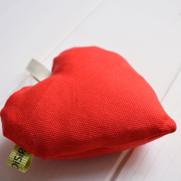 Coeur rouge à accrocher, coussin à épingles, tiroirs à parfums, linge à parfum, décoration maison, coussin à épingles,