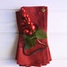 Set di 12 tovaglioli di stoffa color bordeaux, 40,6 x 40,6 cm, 100