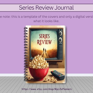 Series Review Journal, tv Series Journal, tv Series Tracker, tv Review, tv Journal, tv Series Lover Gift, tv Series Watched, 5.5&quot;x8.5&quot;