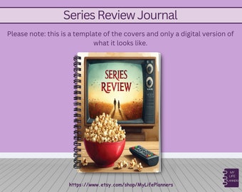 Series Review Journal, tv Series Journal, tv Series Tracker, tv Review, tv Journal, tv Series Lover Gift, tv Series Watched, 5.5"x8.5"