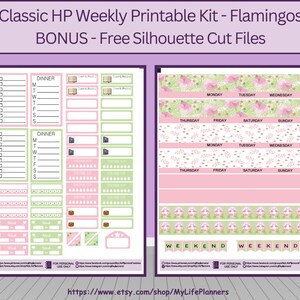 Free Printable Flamingo Happy Planner