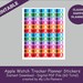 Apple Watch Tracker Planner Stickers Fitness Tracker | Etsy