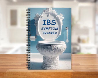 IBS Symptom Log, Digestive Tracker, Food and Bowel Journal, Gut Health Record (5.5"x8.5")