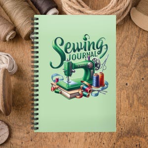 Handmade Sewing Journal, Project Tracker, Pattern Notes, Fabric Inventory (8.5x5.5)