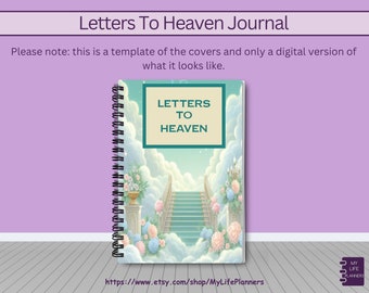 Letters to Heaven Journal, Letter Journal, Letter Tracker, Letter to Heaven, Letters to Heaven Gift, Heartfelt Letters, Journal, 5.5"x8.5"