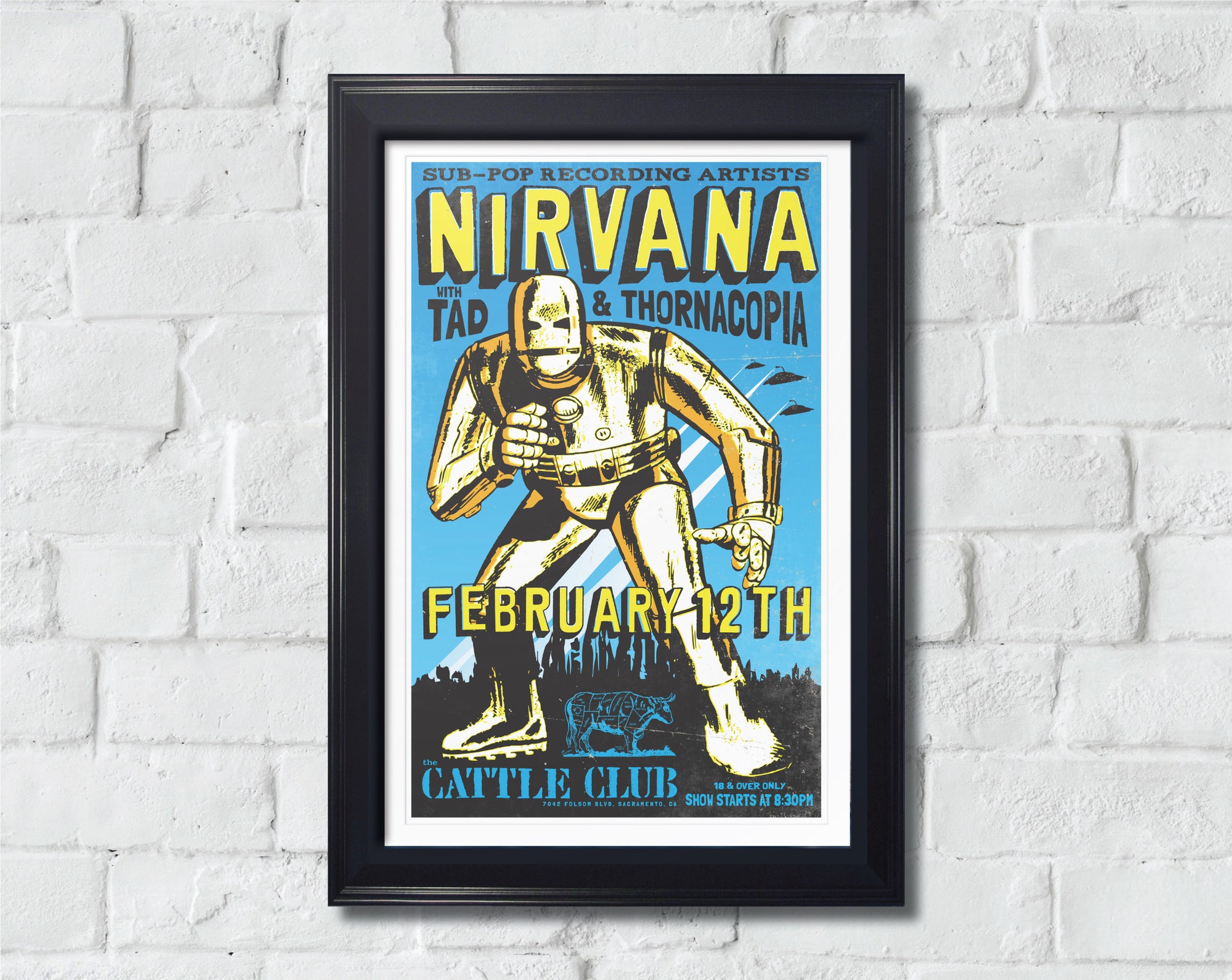 Discover 11x17 Nirvana Concert Poster