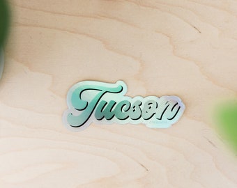 Tucson Ombre Holographic Vinyl Sticker