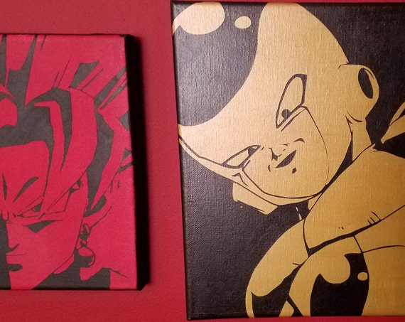 Fighterz Basic Collection (2) 8x10"s - Painted by Hand Acrylic