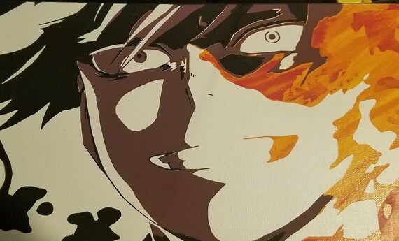 BNHA Fire & Ice - Painted by Hand Acrylic