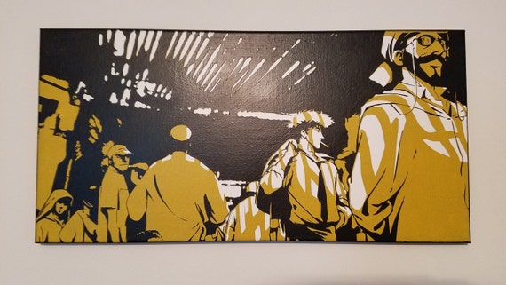 Bebop Movie Tribute Canvas - Painted by Hand in Acrylic