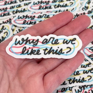 Why are we like this Heartstopper Nick Nelson and Charlie Spring inspired sticker image 1