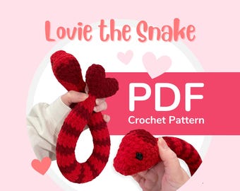 Lovie the Snake || Crochet Pattern PDF || Digital File Only