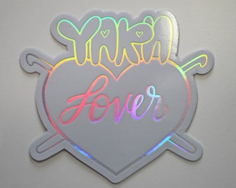 Yarn Lover Holographic Sticker