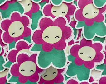 Floral Friend Plushie Sticker