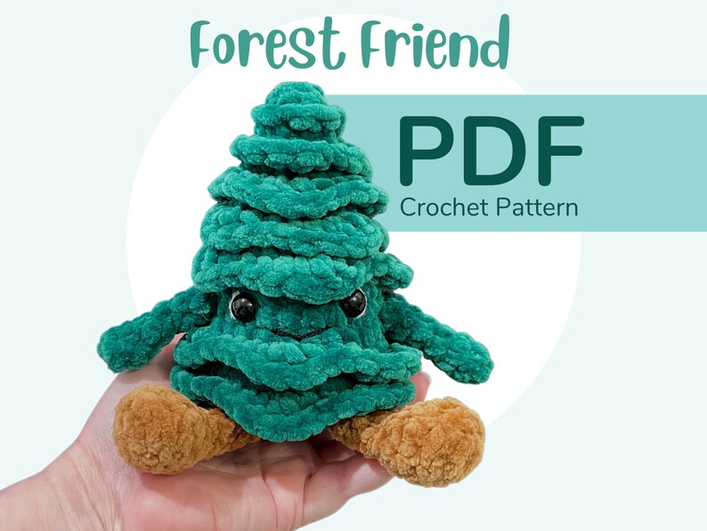 Forest Friend Crochet Pattern PDF Digital File Only image 1