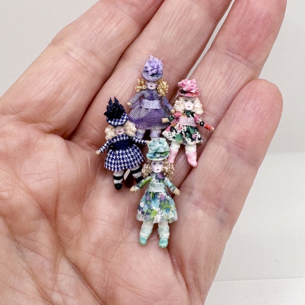 Miniature Very Tiny Dolls / Artist Doll / Handmade Dolls