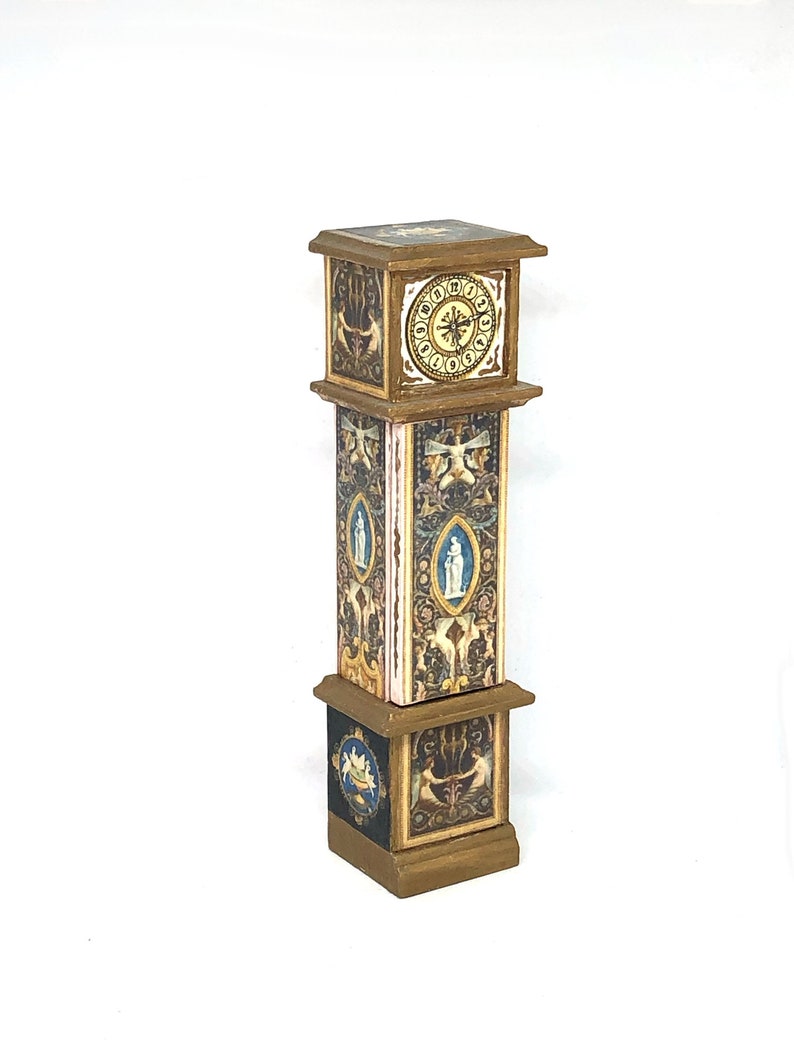 PORCELIAN GRAND FATHER DOLLHOUSE FURNITURE