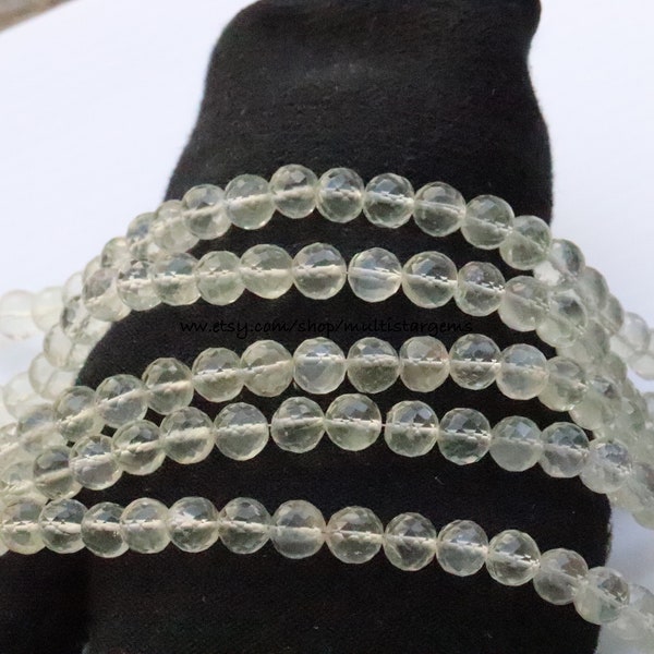 Sillimanite Faceted Round Beads AAA