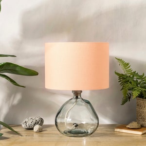 Peach table lamp top