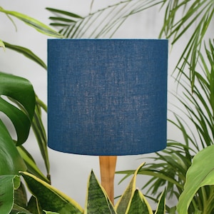 Petrol Blue Linen Lampshade - Perfect for Table, Floor, and Ceiling Lamps - Choose from 20cm, 30cm, 40cm