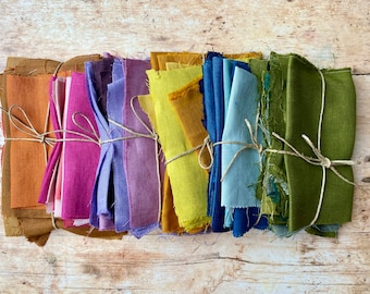 200g Linen Fabric Remnant Lucky Dip Packs