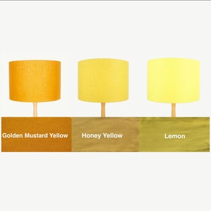 Linen Lampshades, UNO Drum Lamp Shades in 20cm 25cm 30cm 40cm Diameter for Table, Floor or Ceiling Light Shades image 7