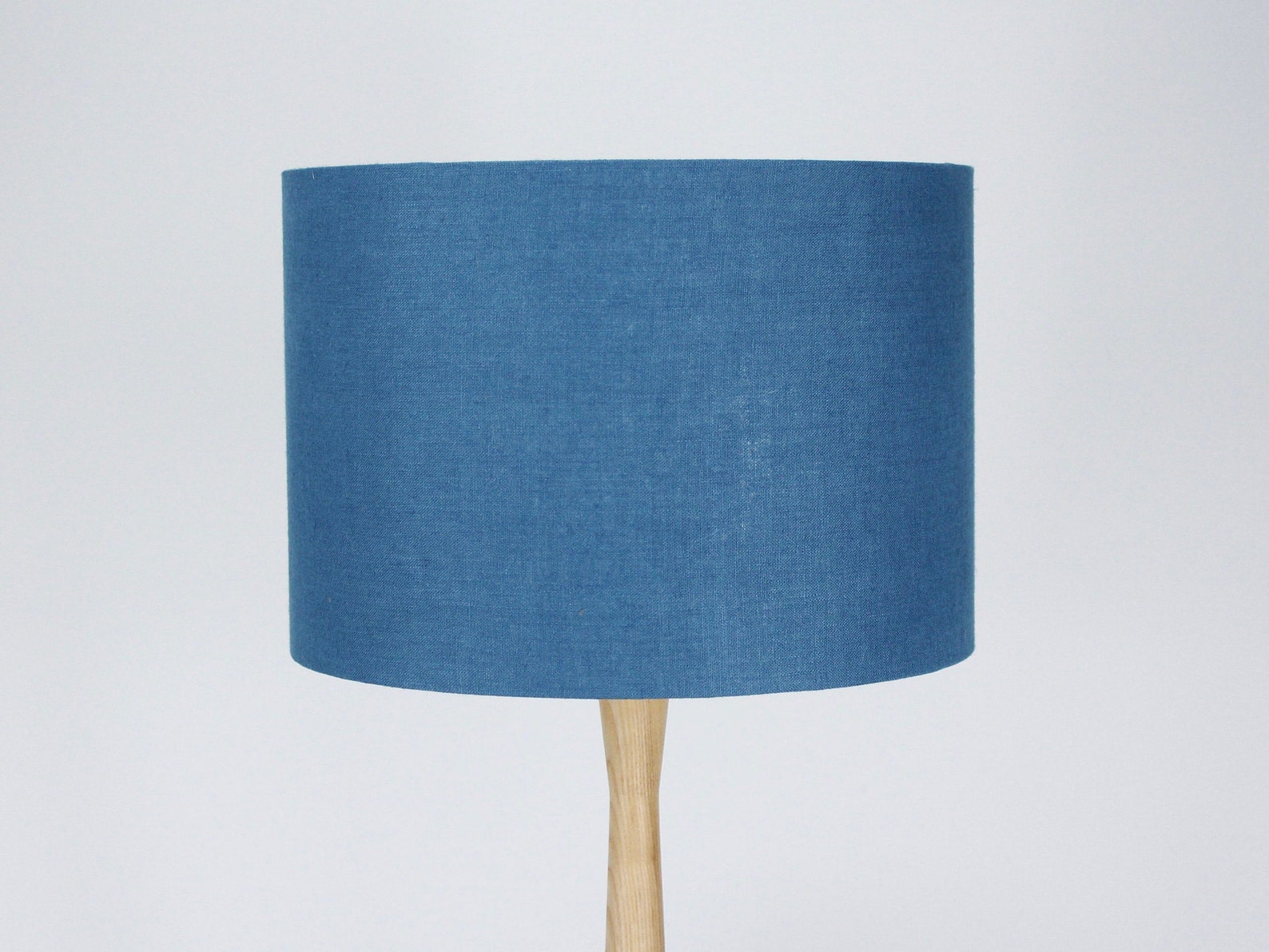 Dusty Blue Linen Lampshade Blue Lamp Shade for Table Lamp Etsy