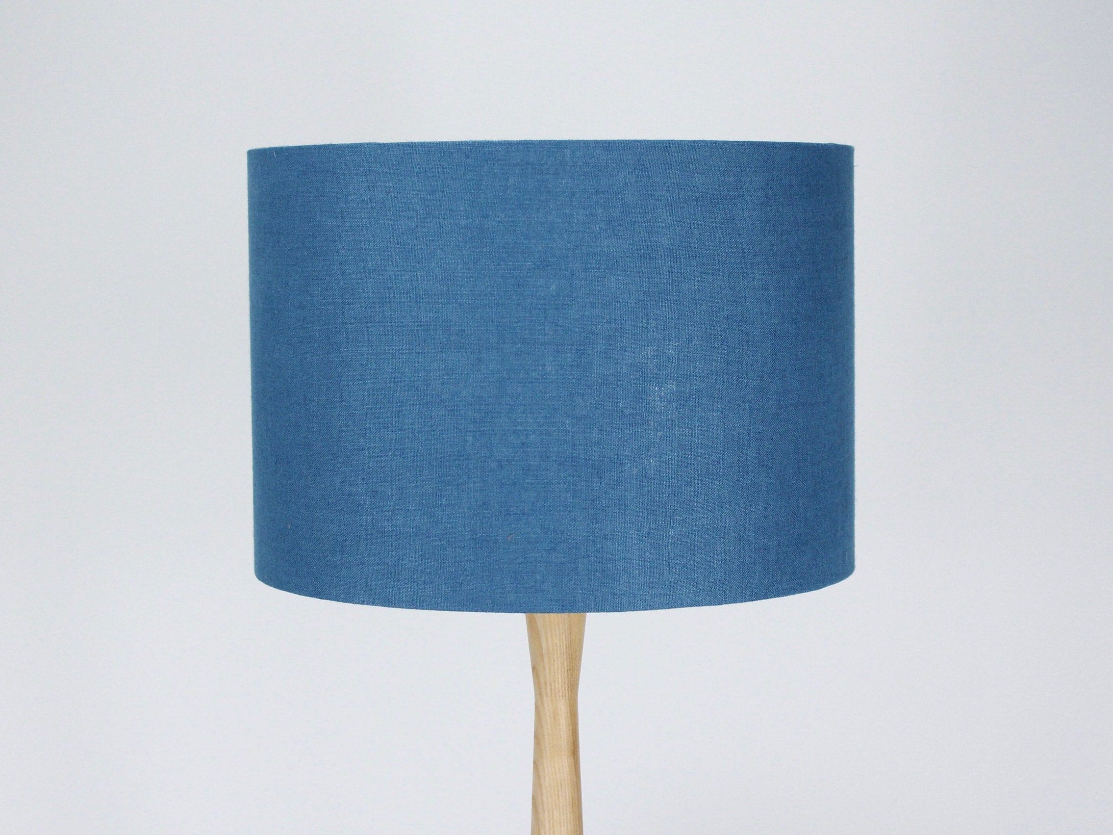 Dusty Blue Linen Lampshade Blue Lamp Shade for Table Lamp Etsy
