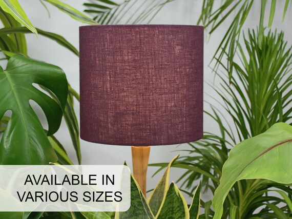 Plum coloured lampshades deals