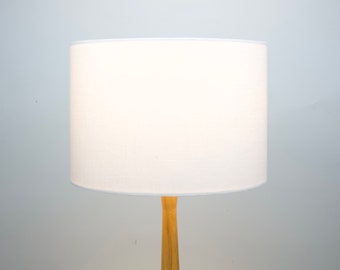 Linen White Lampshade for Table Lamp, Floor Lamp or Ceiling Light Shade, Drum Linen Lamp Shade 20cm 30cm 40cm