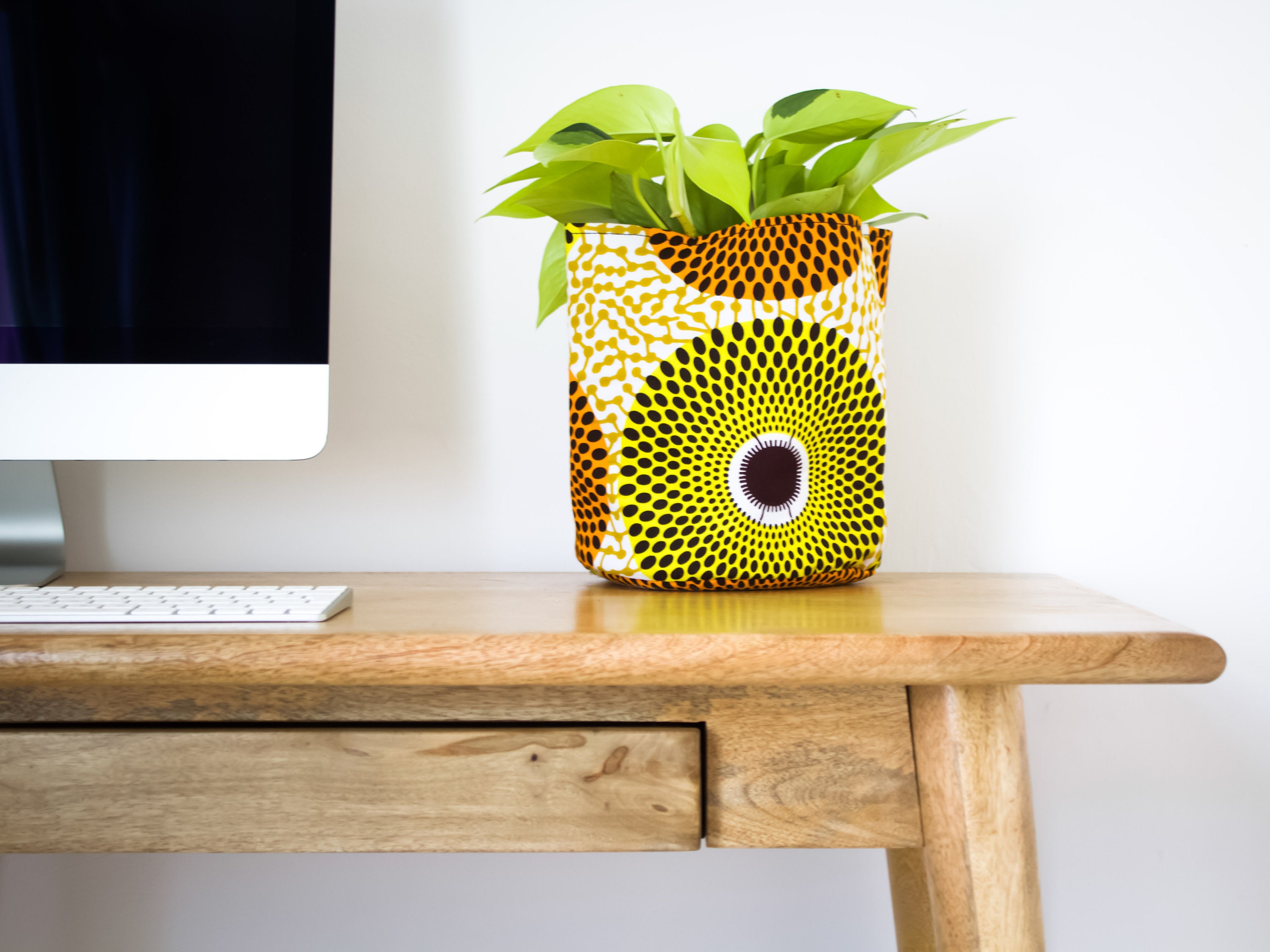 Cesta de almacenamiento de tela de impresión africana bolsa | Etsy