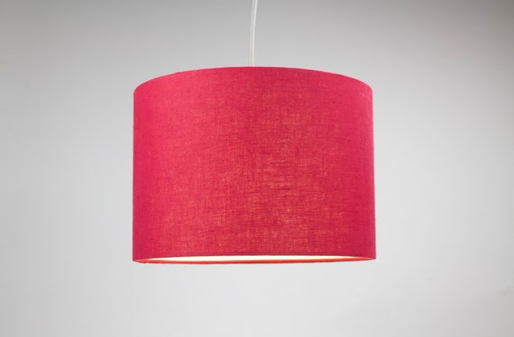 Leinen Beere Rot Lampenschirm für Leinen Tischlampe, Deckenleuchte, Stehlampe 40cm Trommel 20cm 30cm Lampenschirm oder