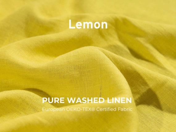 Washed Linen - Oeko-Tex® - Light Yellow Washed Linen - Oeko-Tex® - Light Yellow