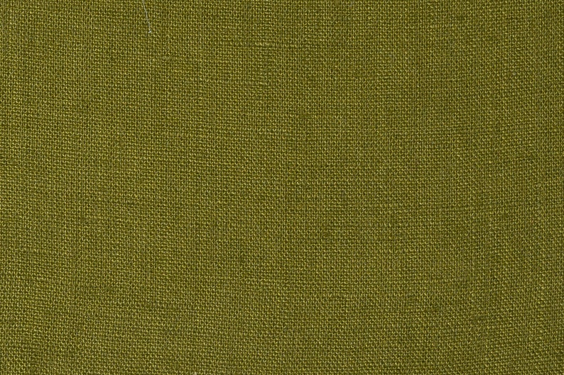 Tissu pur lin vert mousse au mètre Lin lituanien certifié OEKO Tex Doux et lavé 205 g/m², 145 cm 57 de largeur Fabric Sample