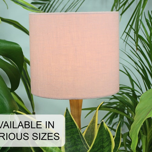 Blush Pink Linen Lamp Shade Etsy