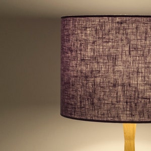 Abat-jour lin lavande, abat-jour violet tambour pour lampe de table, lampadaire ou abat-jour de plafonnier image 6