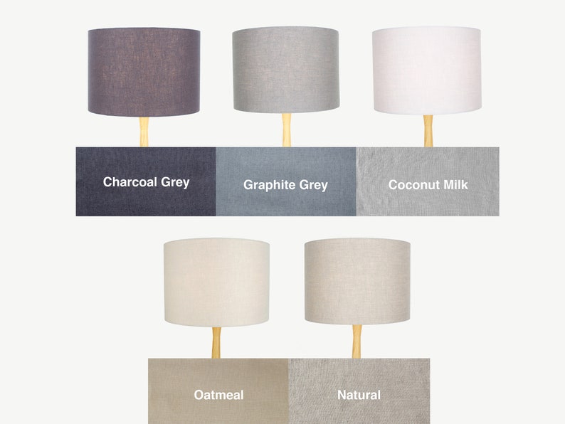 Linen Lampshades UNO Drum Lamp Shades in 20cm 25cm 30cm 40cm Etsy Australia