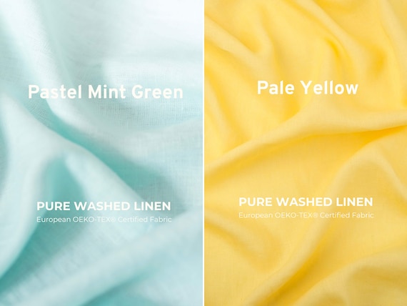 Washed Linen - Oeko-Tex® - Mint Washed Linen - Oeko-Tex® - Mint