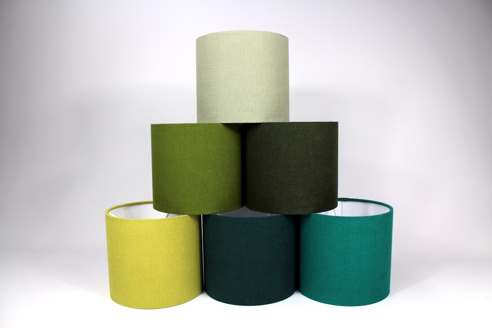 Moss Green Linen Lampshade Green Lamp Shade Drum Lampshade Etsy