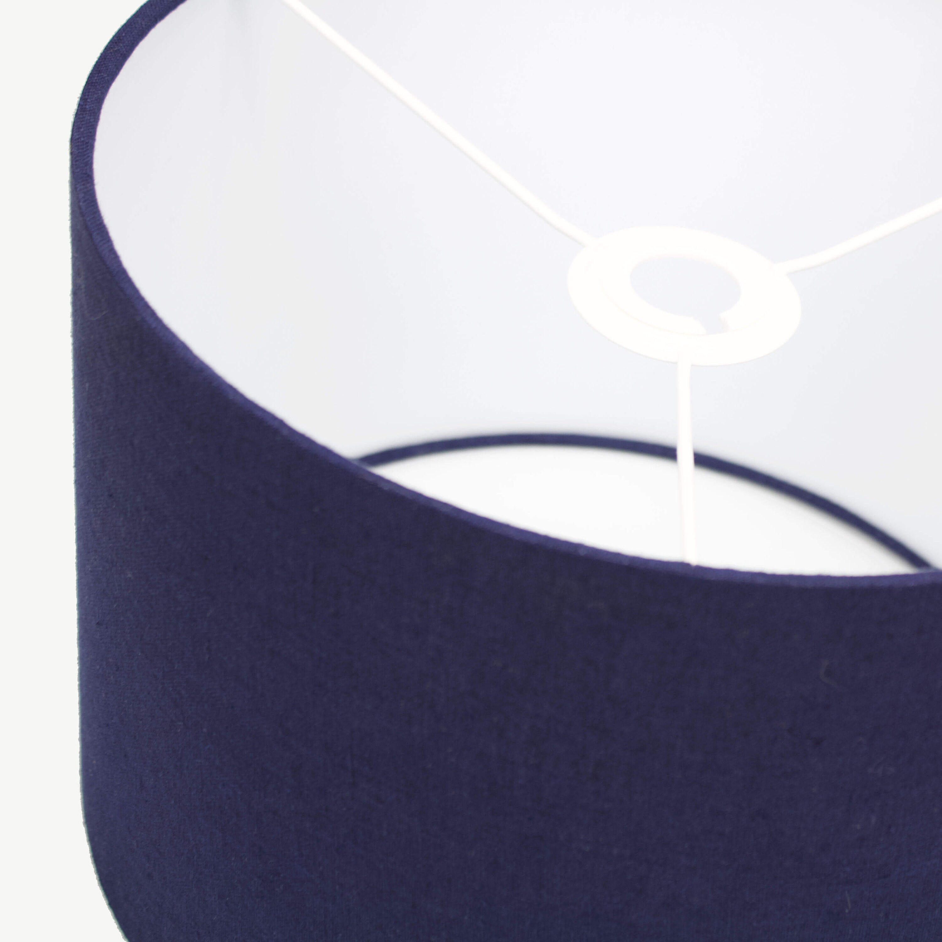 Navy Linen Lampshade Navy Blue Lamp Shade Bedside Table | Etsy