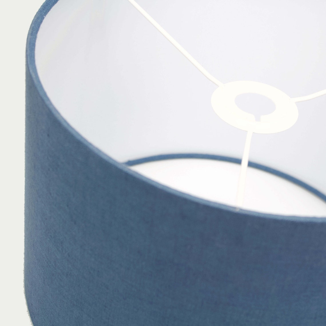 Linen Dusty Blue Lampshade for Table Lamp Floor Lamp or Etsy