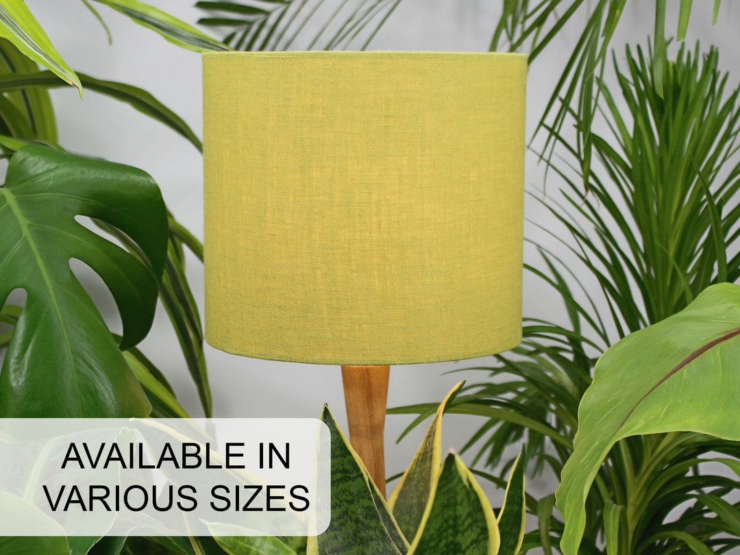 Linen Lime Green Lamp Shade Lime Lampshade for Ceiling Light Etsy