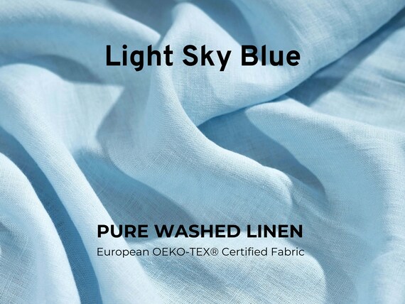 Washed Linen - Oeko-Tex® - Blue Washed Linen - Oeko-Tex® - Blue
