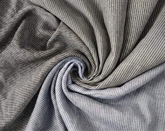 Striped Linen Fabric By The Metre, Softened OEKO-TEX® Certified, 145cm Width