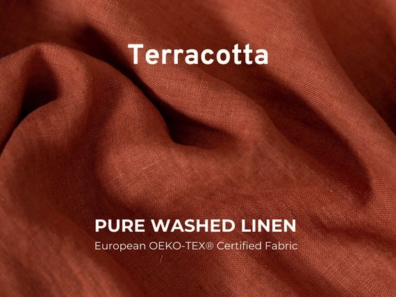 Washed Linen - Oeko-Tex® - Red Washed Linen - Oeko-Tex® - Red