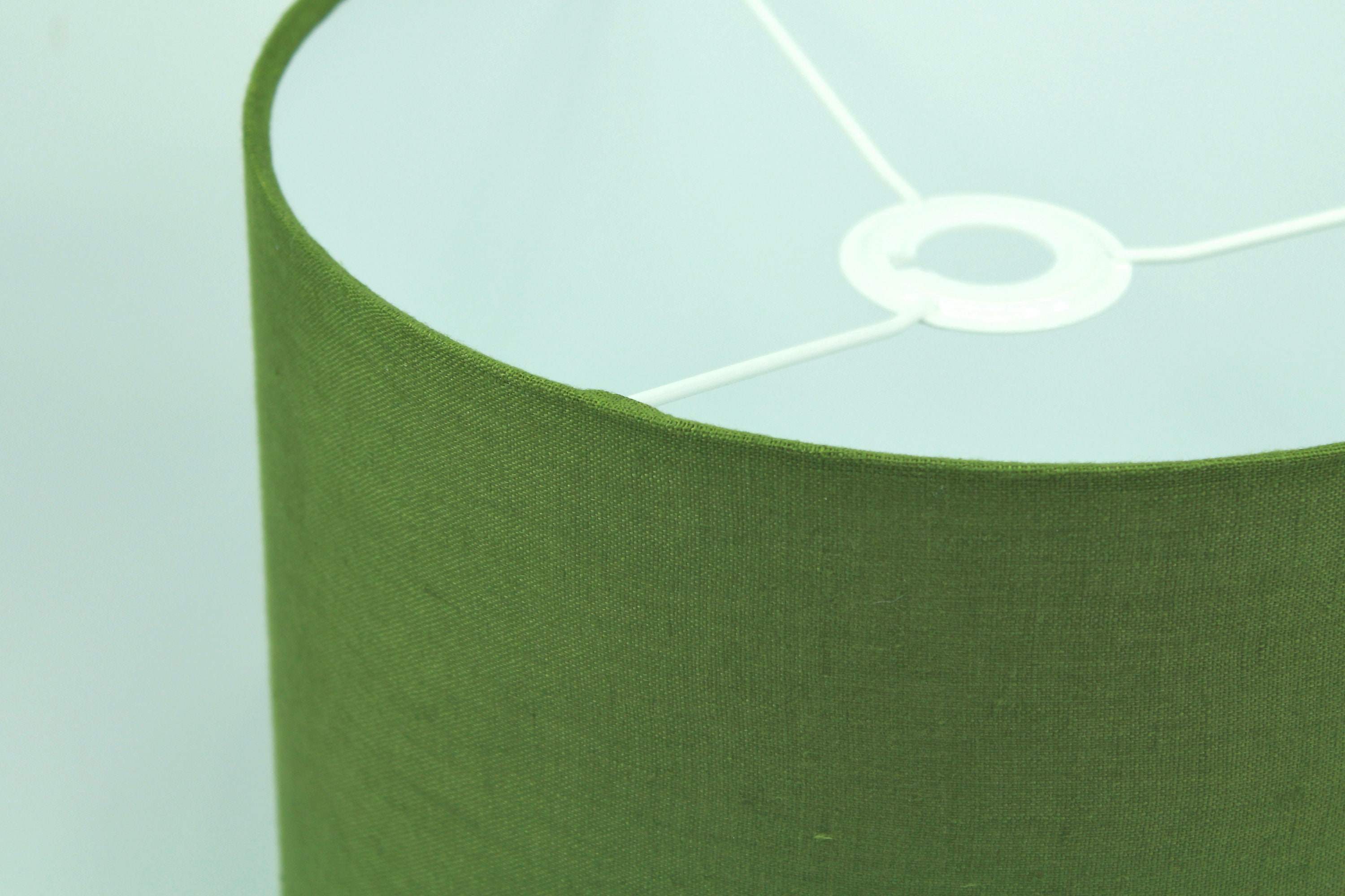 Moss Green Linen Lampshade Green Lamp Shade Drum Lampshade Etsy