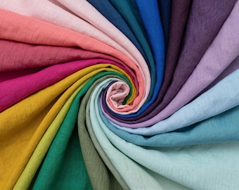 Washed Linen Fabric by the Metre, Softened Lithuanian Linen Fabric, 205 gsm, 145cm (57") Width, OEKO-Tex Certified